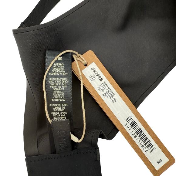 Skims Ultimate Push-Up Plunge Bra New with tags Onyx Black Size 36C - Picture 5 of 5